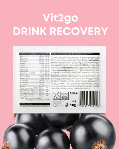 Vit2go 1 x 100g DRINK RECOVERY  + 1 x 100g ENERGY + 1 x 100g IMMUNITY