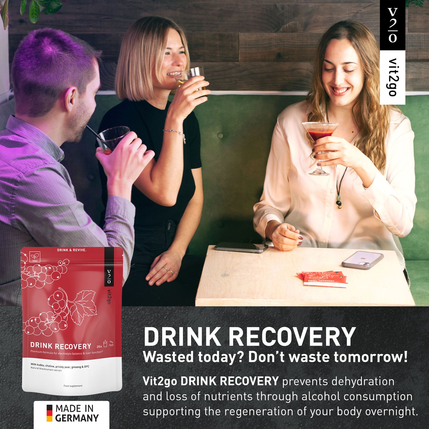 Vit2go Drink Recovery 100g - 10 Portions